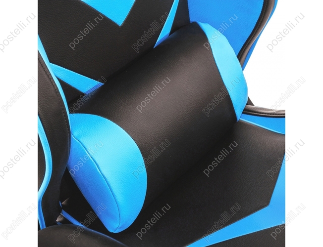 Игровое кресло Racer черное/голубое (Арт. 1856)