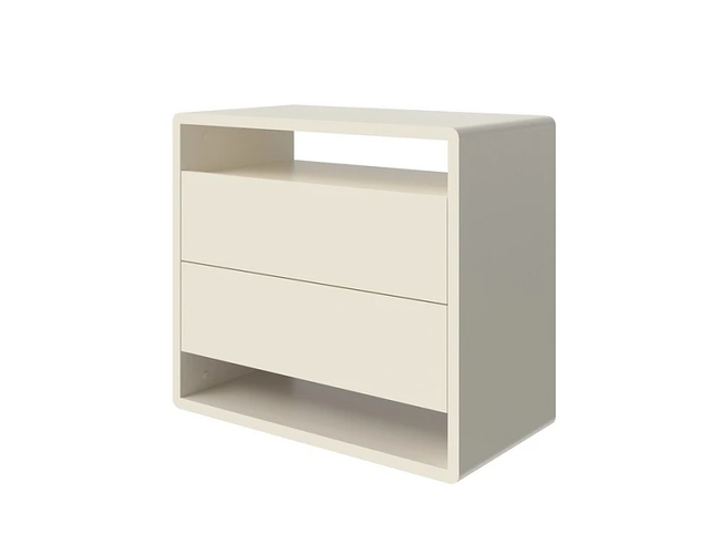 Белый комод Droom Массив (береза) (Слоновая кость) 