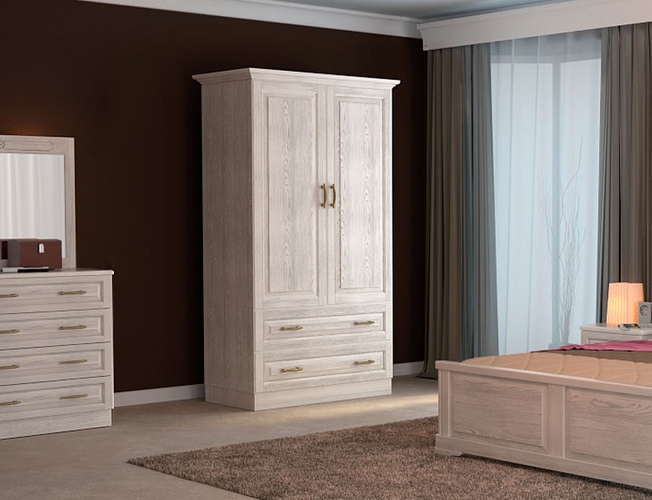 Шкаф распашной 2-х створчатый Эдем Комби Тополь