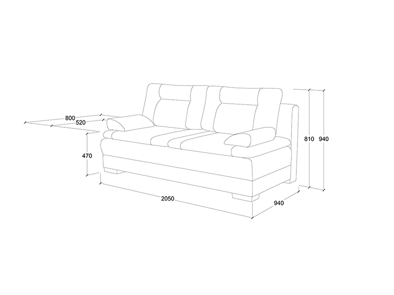 Диван Easy Home Middle